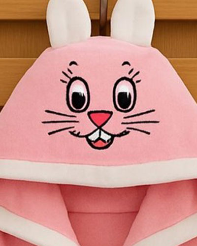 حوله تن پوش کودک - کارتونی تکه دوزی شده طرح گربه -2