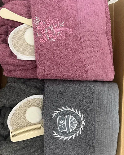 ست حوله عروس و داماد دوقلو - بسیار اعلا و آبگیر 