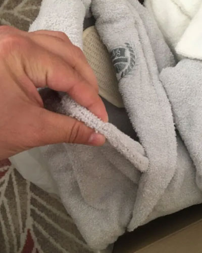 ست حوله عروس و داماد دوقلو - بسیار اعلا و آبگیر -5