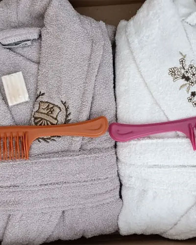 ست حوله عروس و داماد دوقلو - بسیار اعلا و آبگیر -6