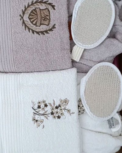 ست حوله عروس و داماد دوقلو - بسیار اعلا و آبگیر -8