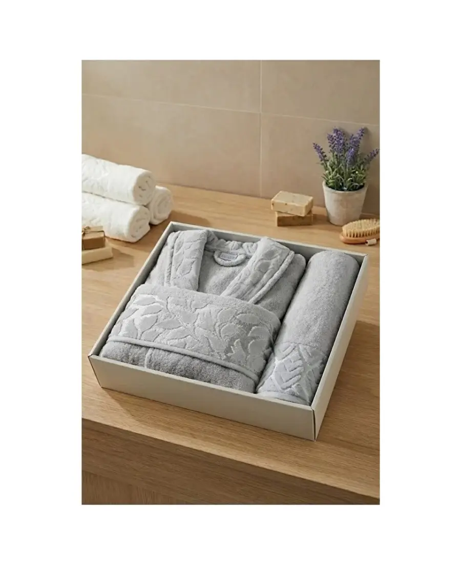 ست حوله عروس و داماد - تکی - طرح گلبرگ 